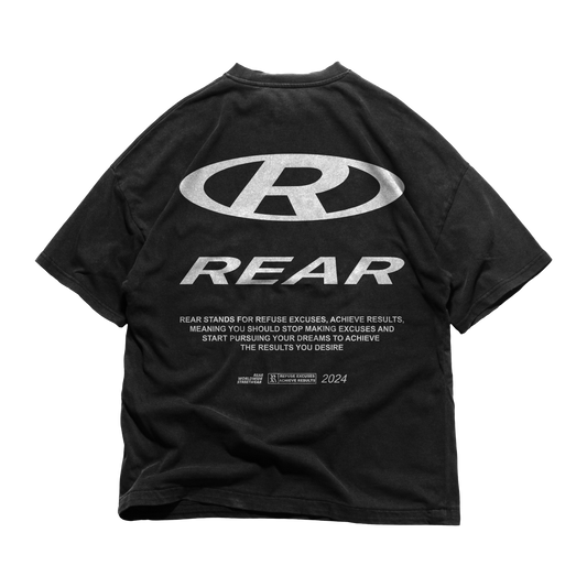 REAR Oversized T-Shirt, Black